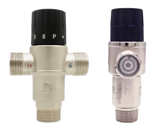 Mitigeur thermostatique 3/4" DN20 - Plage de température 38-55°C ±2°C - Sécurité anti-brûlure
