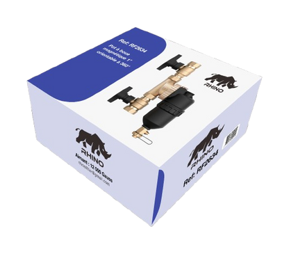 Pot à boue 1" avec 2 vannes - Rhino